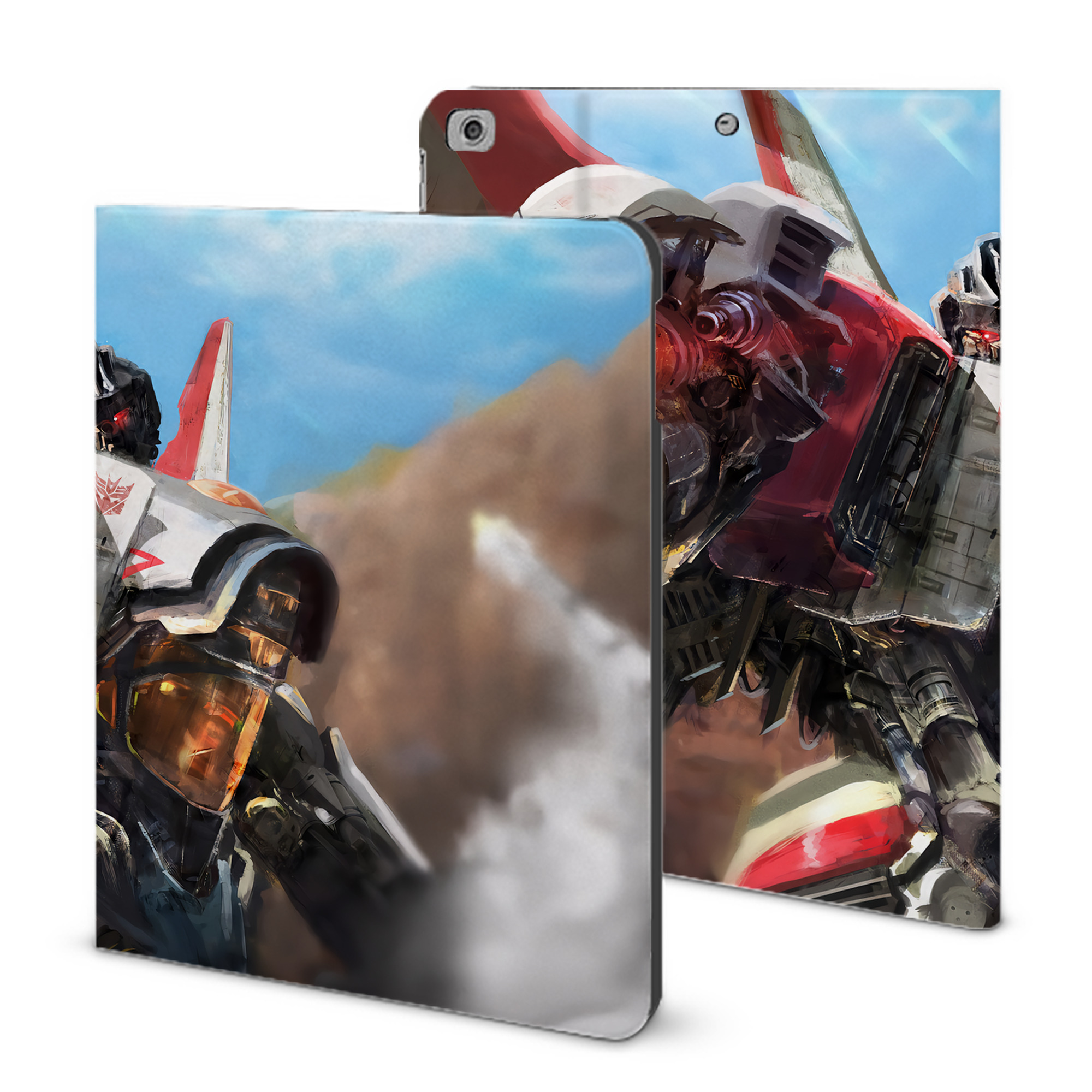 （画像用） Transformers トランスフォーマー IPad ケース ブック型 PUレザー TPU 耐衝撃 軽量 薄型 ペン収納なし 全面保護 IPad 各モデル対応